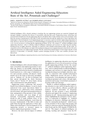 人工智能辅助工程教育：现状...